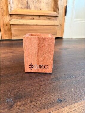 Home Decor | Cutco Solid Oak Kitchen Tool Utensil Holder | NWOT | 1145